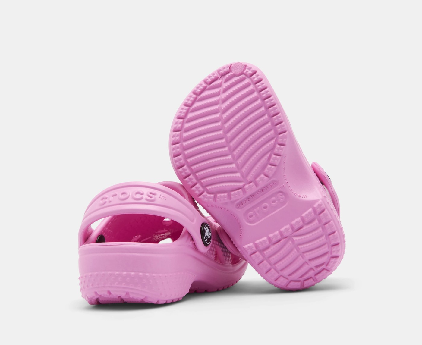 Crocs Baby Littles™ Clogs - Pink Taffy 4 of 5
