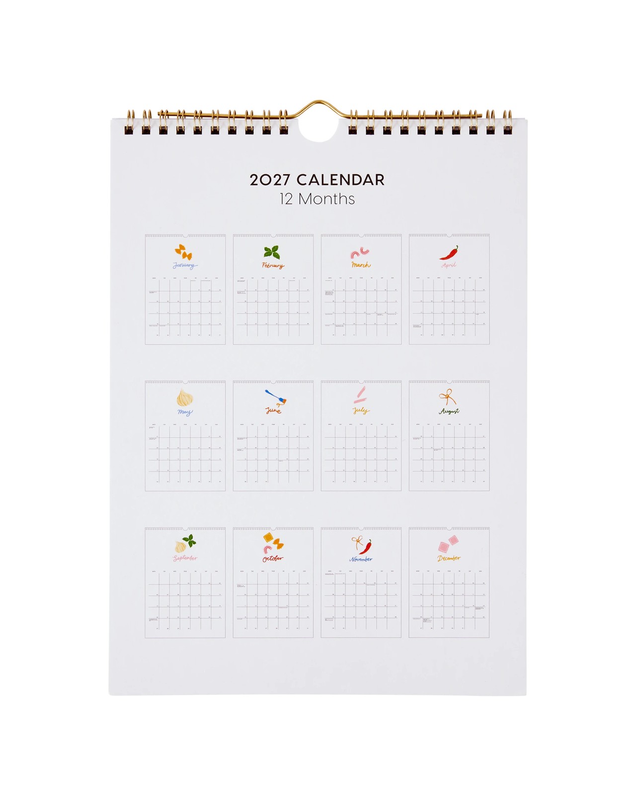 Anko 2027 Wall Pasta Calendar 5 of 6
