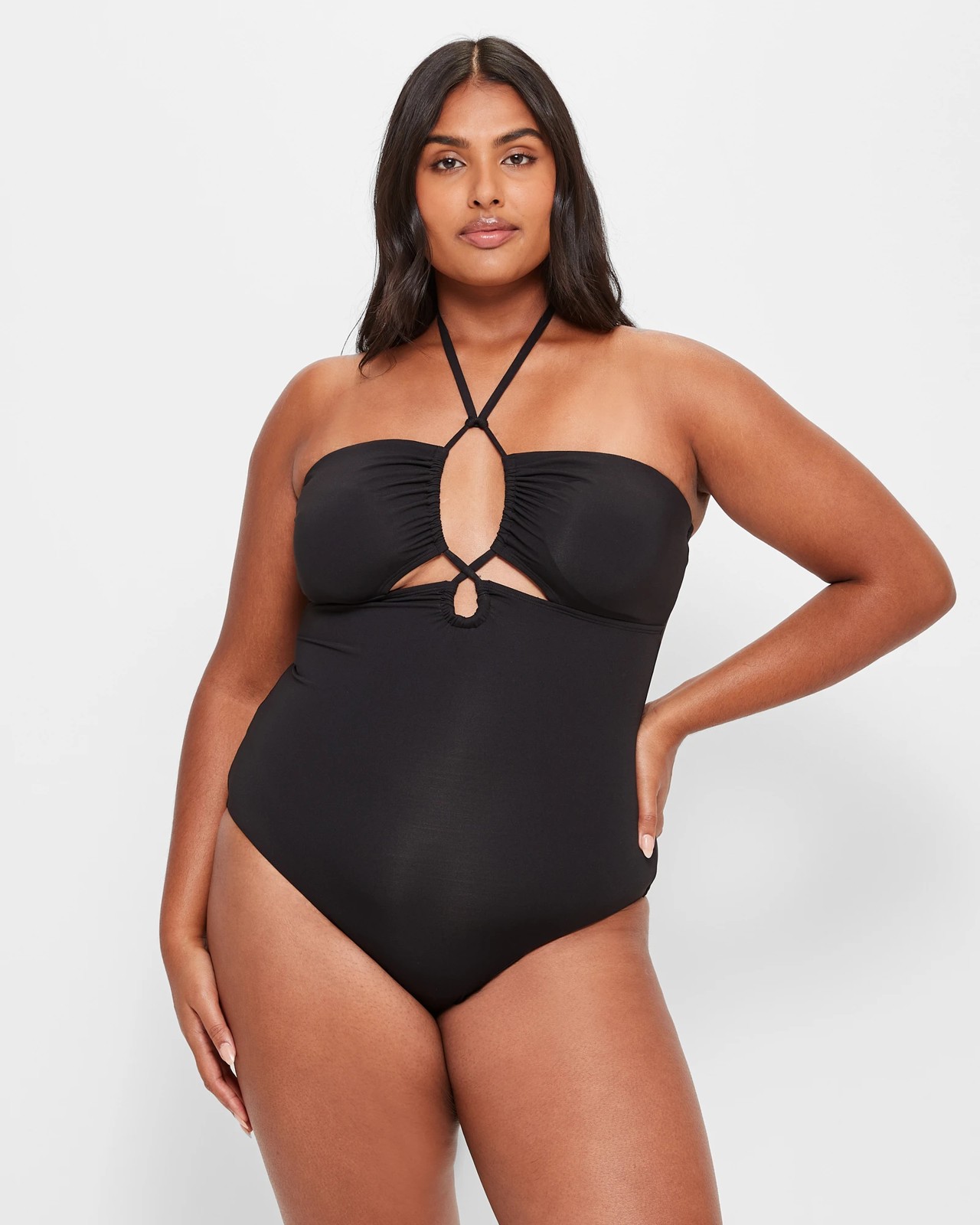 Keyhole Halter One Piece Swim Bathers