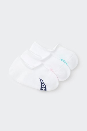 Bonds 3 Pack Logo 3D Sneaker Socks