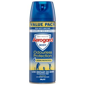 Aerogard Body Odourless Protection Insect Repellent Aerosol Spray 300g product image
