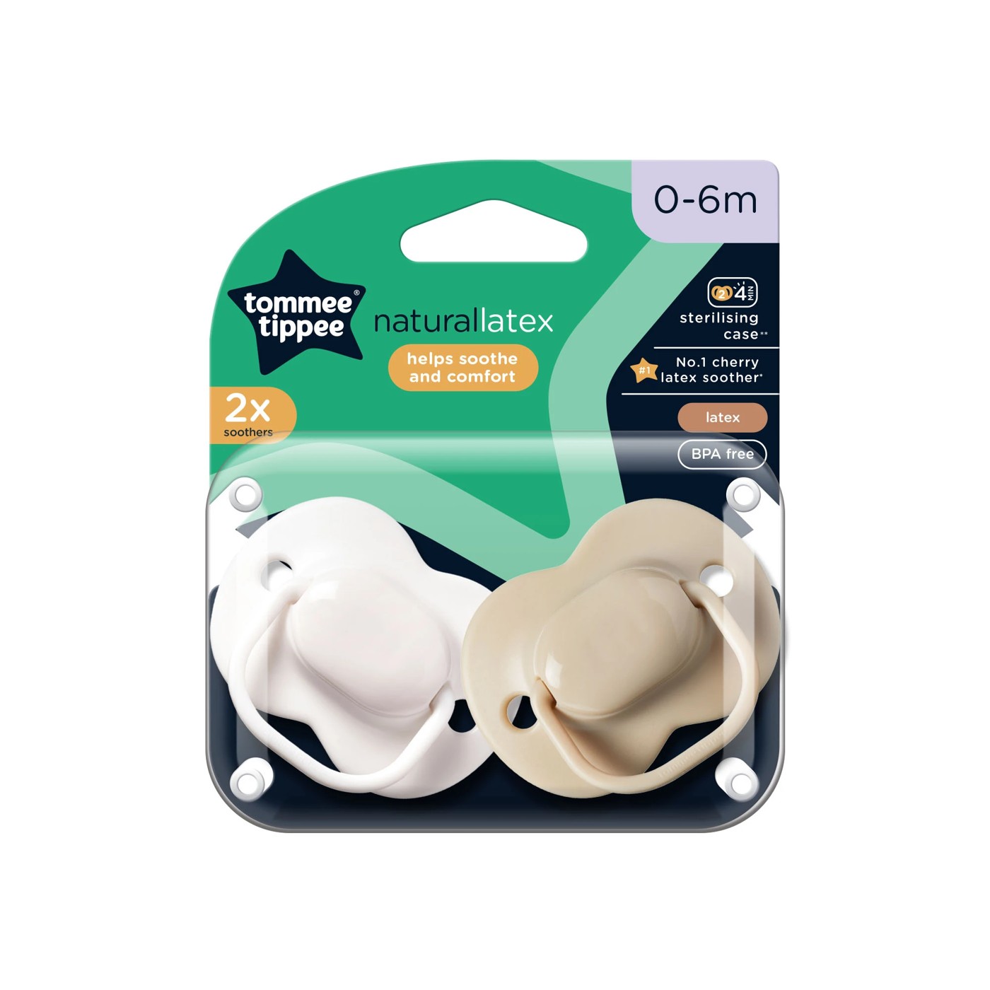 Buy Tommee Tippee Closer To Nature Breast Like Soother, Pack of 2, (0-6  months) - Soothers & Teethers