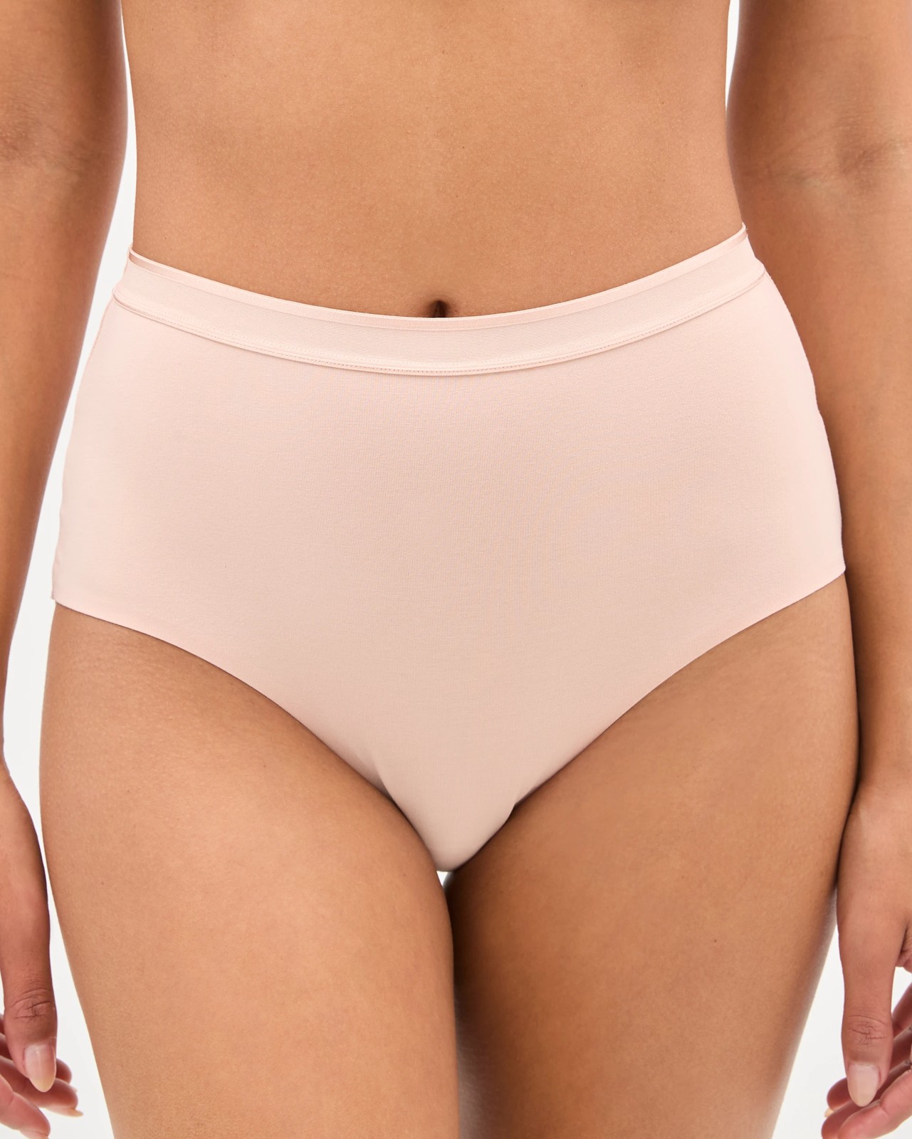 Australian Cotton Blend 2 Pack Luna Lace Light Shaping Full Briefs - Cameo Rose 2 of 4