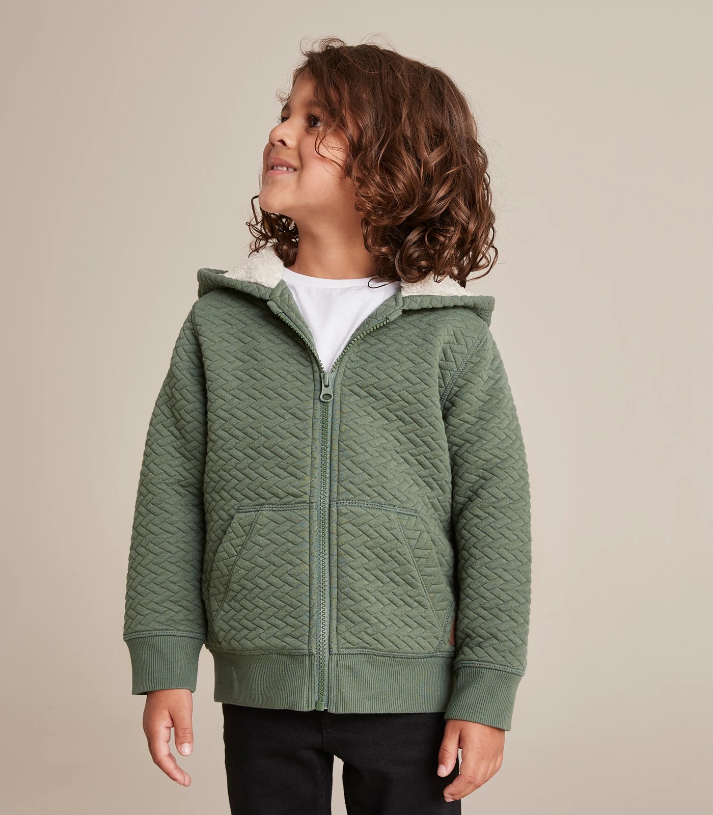 boys hooded fleece jacket