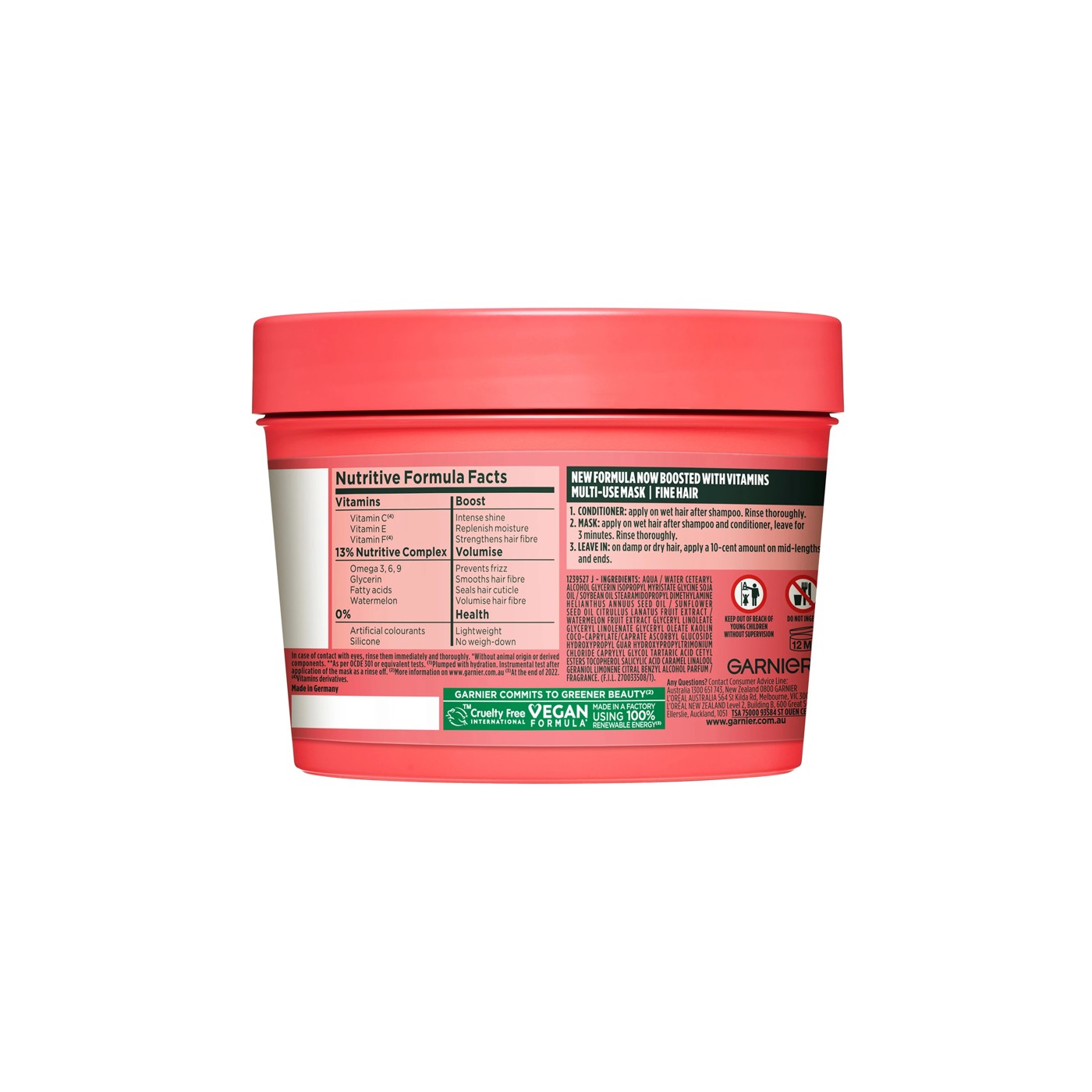 Garnier Fructis Hair Food Watermenlon 390mL 3 of 6