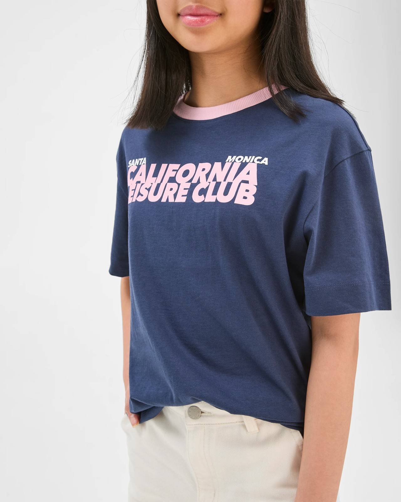 Australian Cotton Oversized T-Shirt - Navy California Club 3 of 6