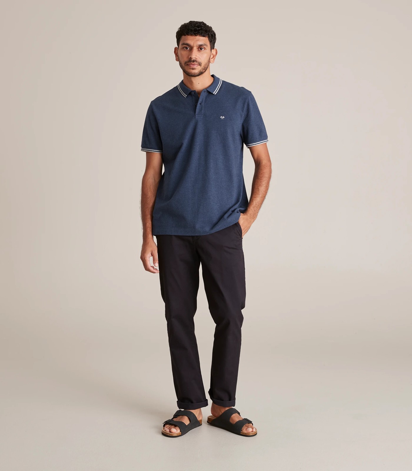 Flag Tipped Pique Polo Top 2 of 6