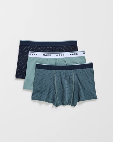 Maxx Australian Cotton Blend 3 Pack Hipster Trunks