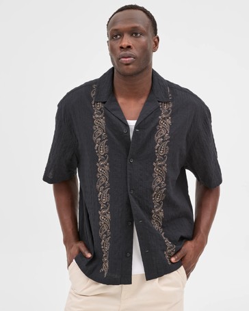 Australian Cotton Rich Short Sleeve Shirt - Commons