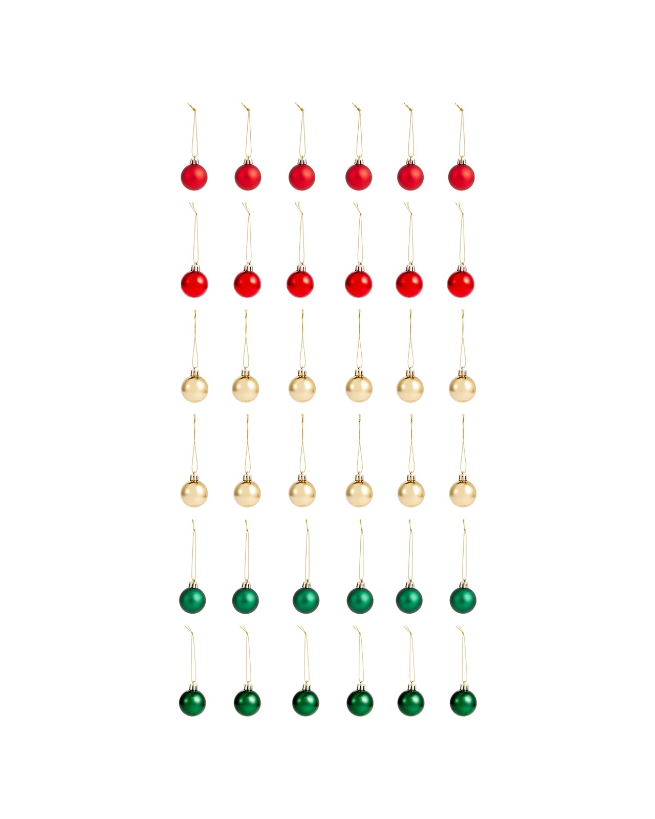 Anko 36 Pack 4cm Traditional Baubles 2 of 5