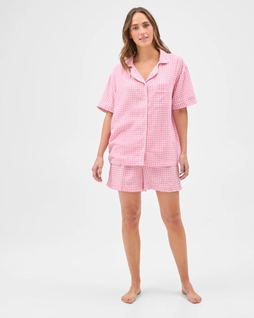 Linen Blend Short Pyjama Set