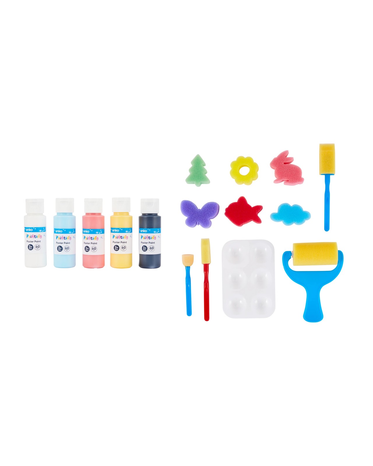 Anko 17 Piece Poster Paint Set 2 of 3