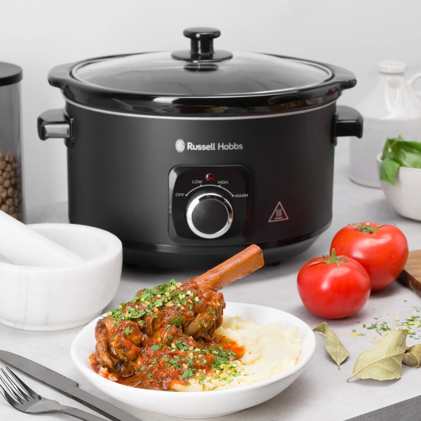 Russell Hobbs 4L Slow Cooker Matte Black RHSC4A Target Australia