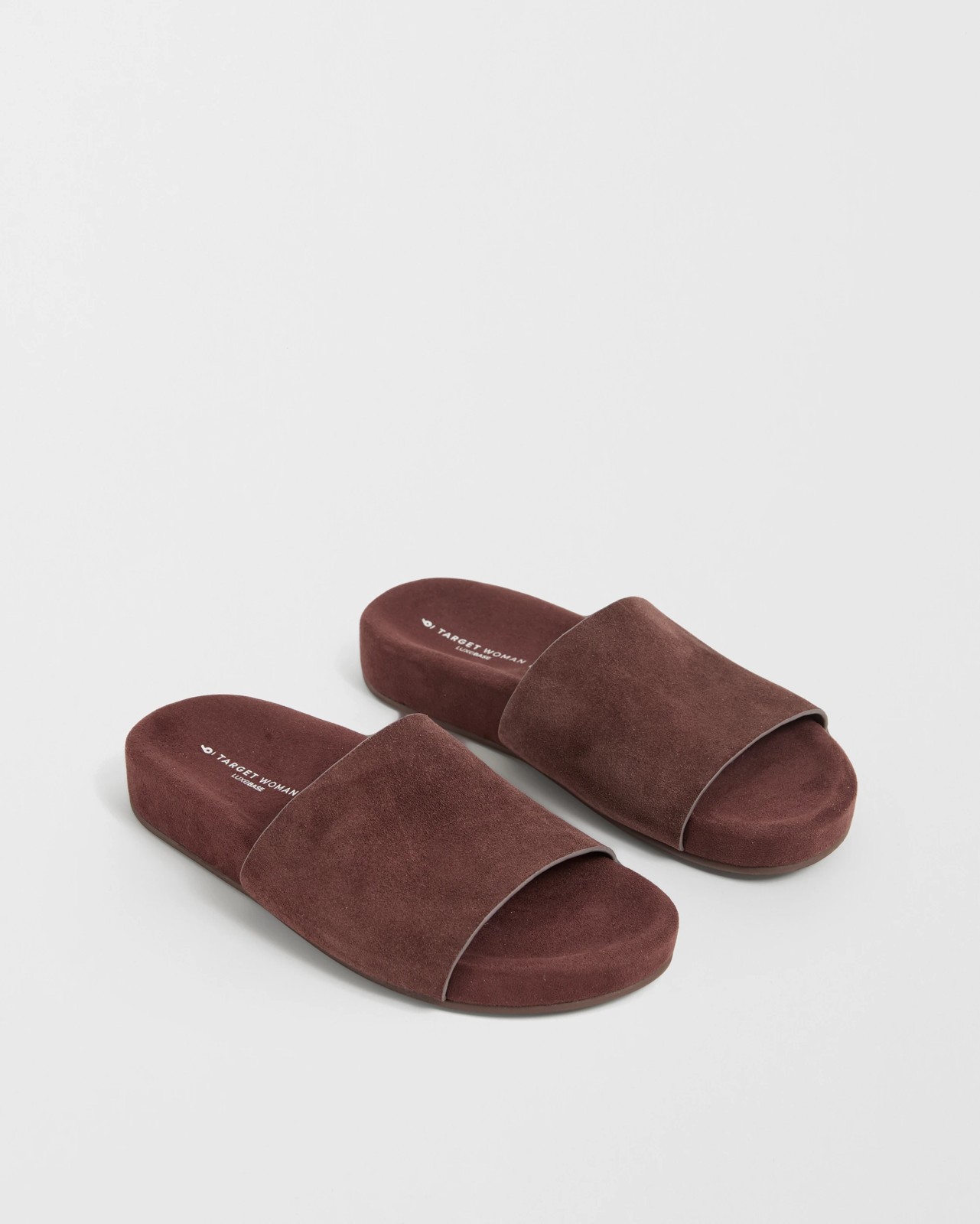 Genuine Suede Haven Slides - Brown 2 of 3