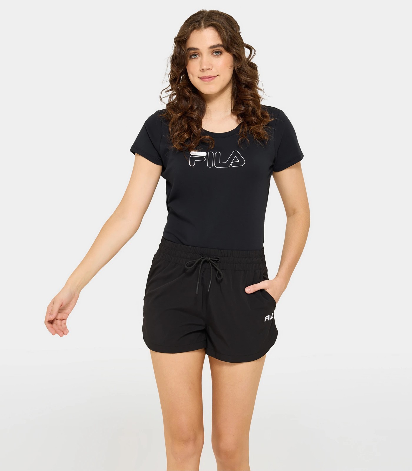 Fila short set womens hotsell