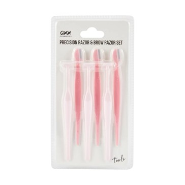 Precision Razor and Brow Razor Set, Pink - OXX Cosmetics