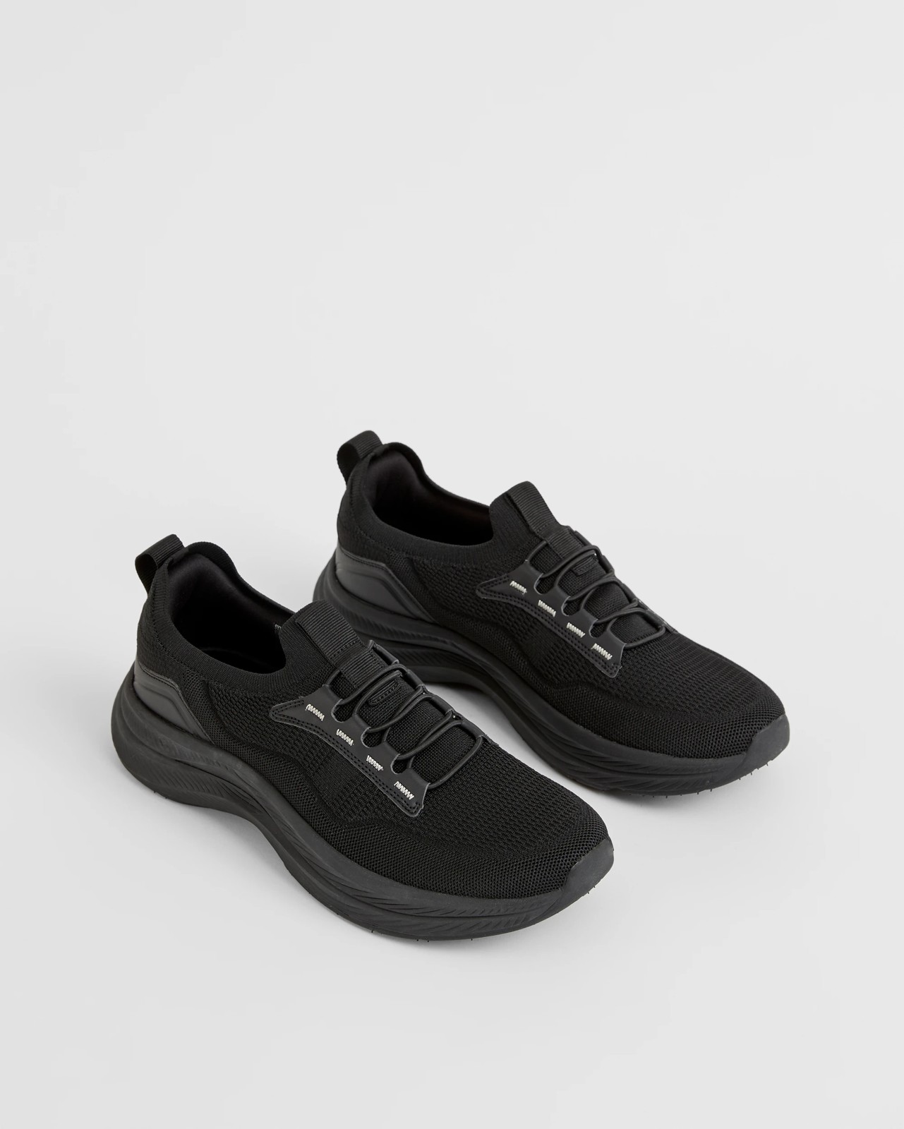 Slip On Elastic Sneaker - Black 2 of 3