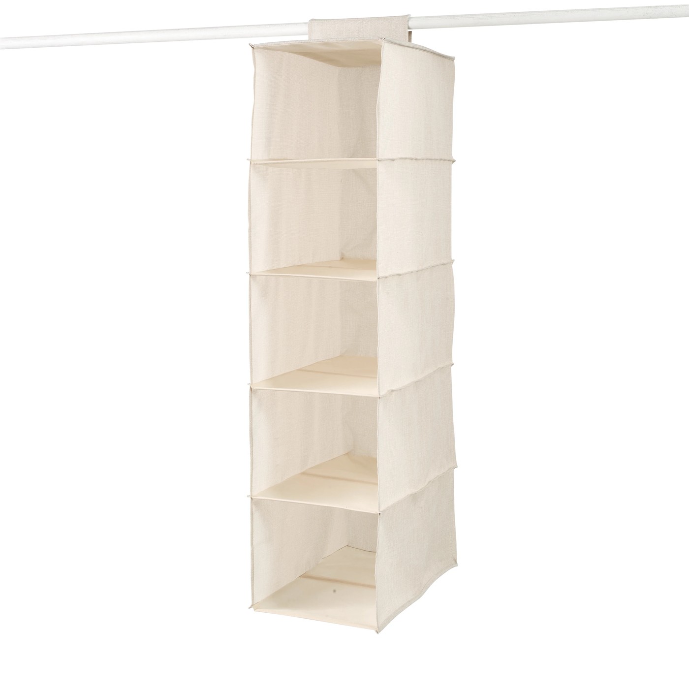 Anko Linen Look 5 Shelf Deep Hanging Organiser 2 of 5