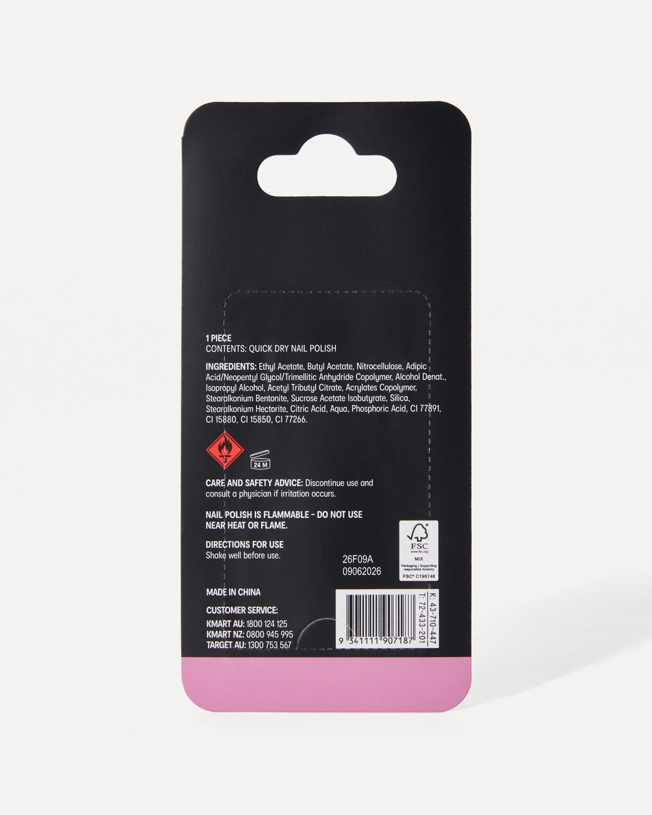 OXX Beauty Quick Dry Nail Polish - Dusky Pink 6 of 6