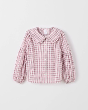 Long Sleeve Frill Collar Blouse