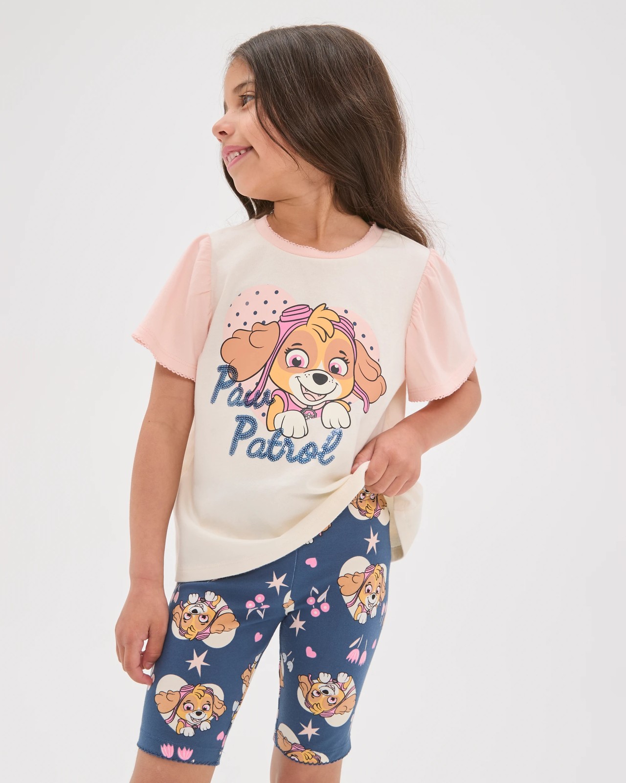 Licensed PAW Patrol Australian Cotton T-Shirt & Bike Shorts Set 2 of 6