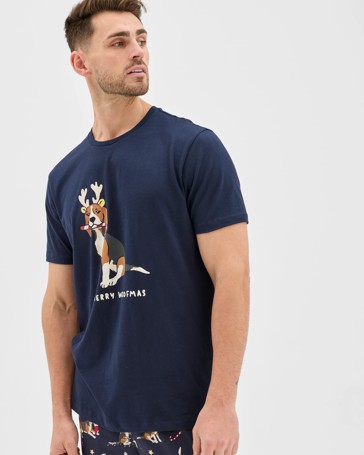 Maxx Australian Cotton Christmas Sleep T-Shirt