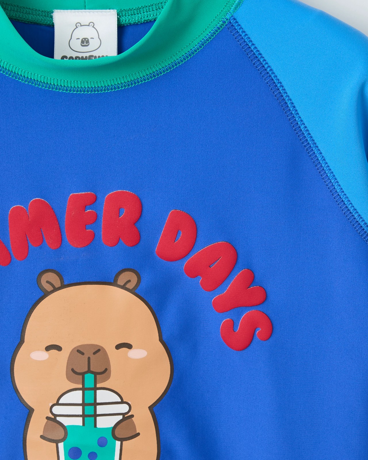 CapyFun Short Sleeve Swim Rash Vest 2 of 2