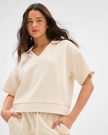 Australian Cotton Polo Fleece Top - Lily Loves