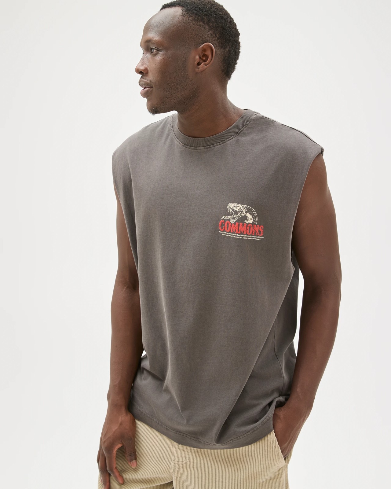 Commons Australian Cotton Graphic Muscle Tank Top 3 of 6