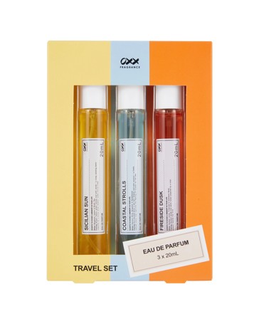 OXX Fragrance 3 Piece Eau De Parfum Travel Set