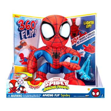 Disney Junior Marvel Spidey and His Amazing Friends Amazing 360 Flip Spidey Figure