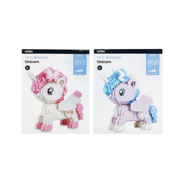 Mini Blocks Animal Series: Unicorn, Assorted - Anko