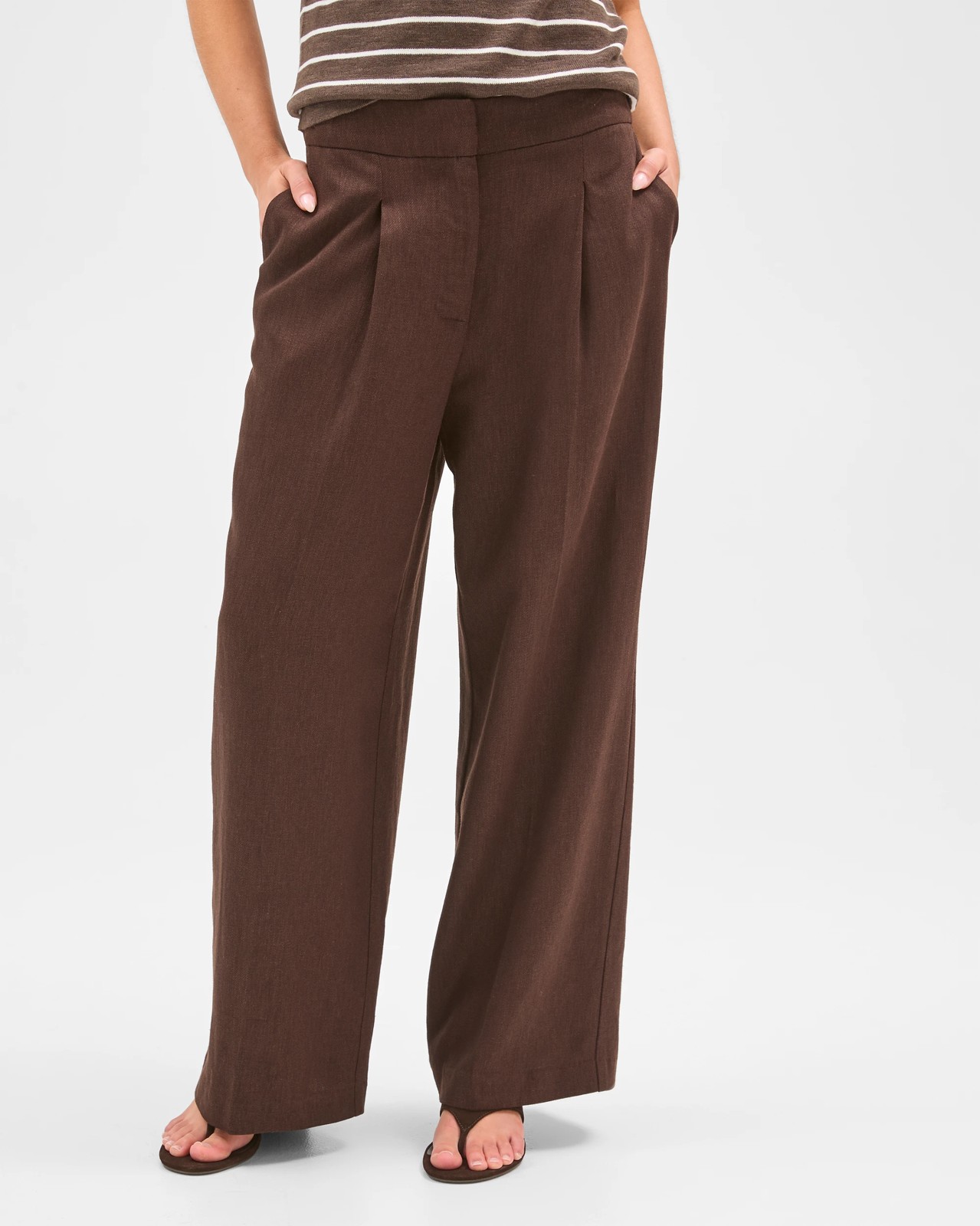 Petites Tailored Wide Leg Pants 3 of 6