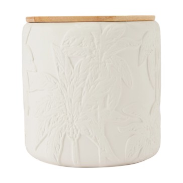 XL Palm Embossed Ceramic Candle - Anko