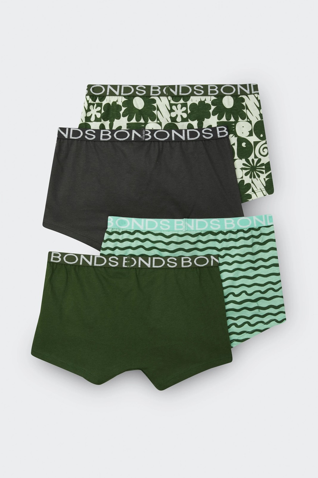 Bonds Cotton 4 Pack Boys Trunks - Multi Freestyle Flicks 2 of 4