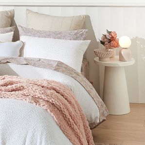 White Textured Side Table - Anko product image