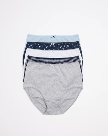 5 Pack Cotton/Elastane Full Briefs