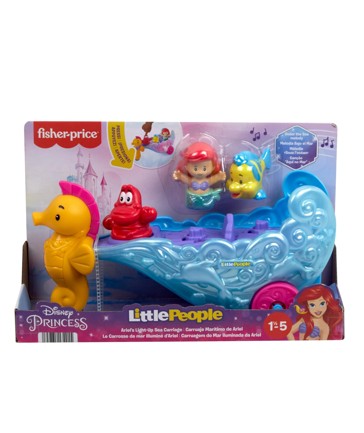 Little People Disney Princess Ariels Light-Up Sea Carriage