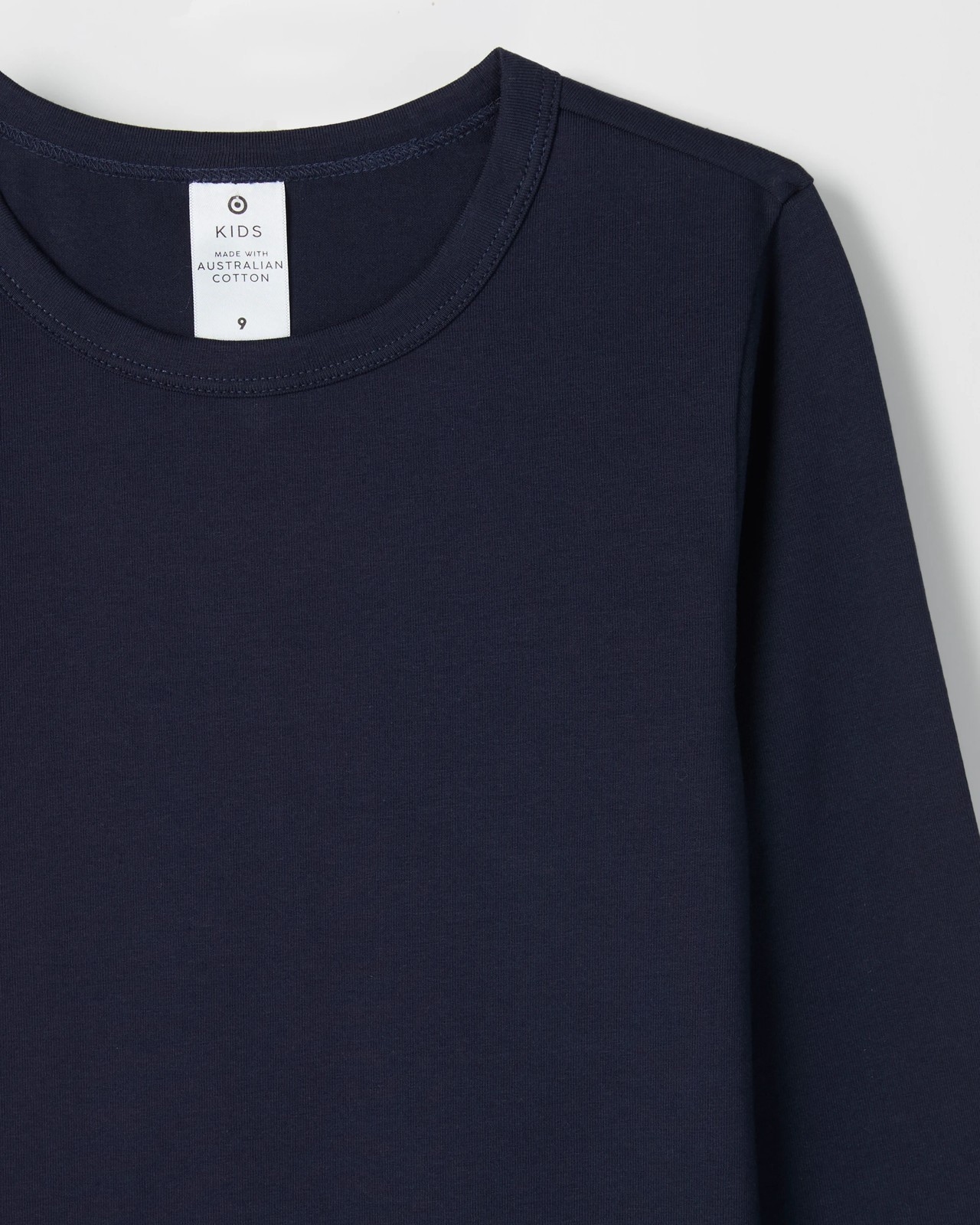 Australian Cotton Long Sleeve Top - Navy 4 of 4