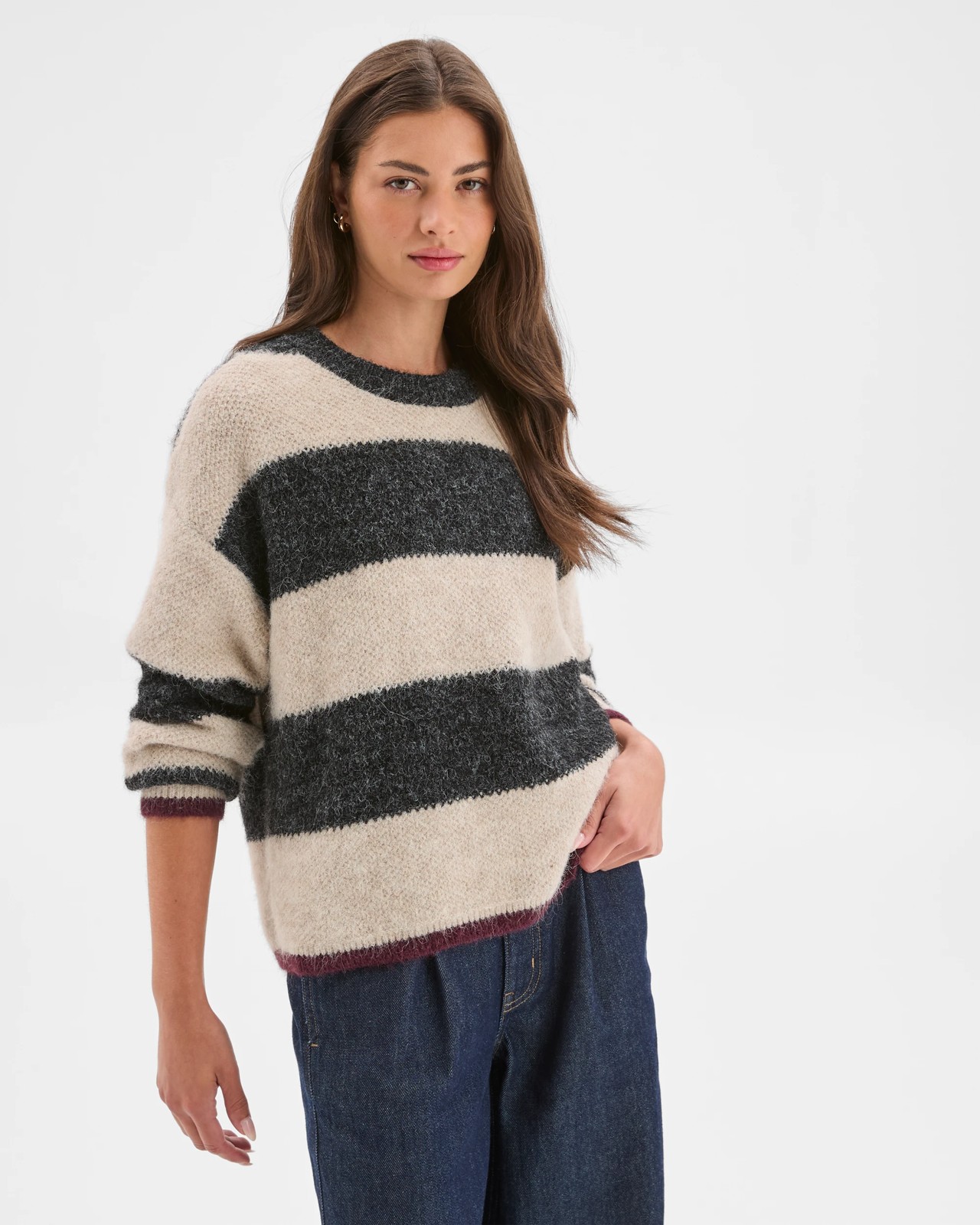 Petites Crew Neck Honeycomb Stitch Jumper 4 of 6
