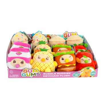 Gum Gums Bubble Buddies Keychain Plush - Assorted