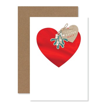 Better Half Heart Christmas Card - Hallmark