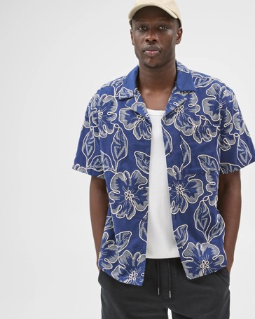 Commons Australian Cotton Boxy Fit Embroidered Shirt
