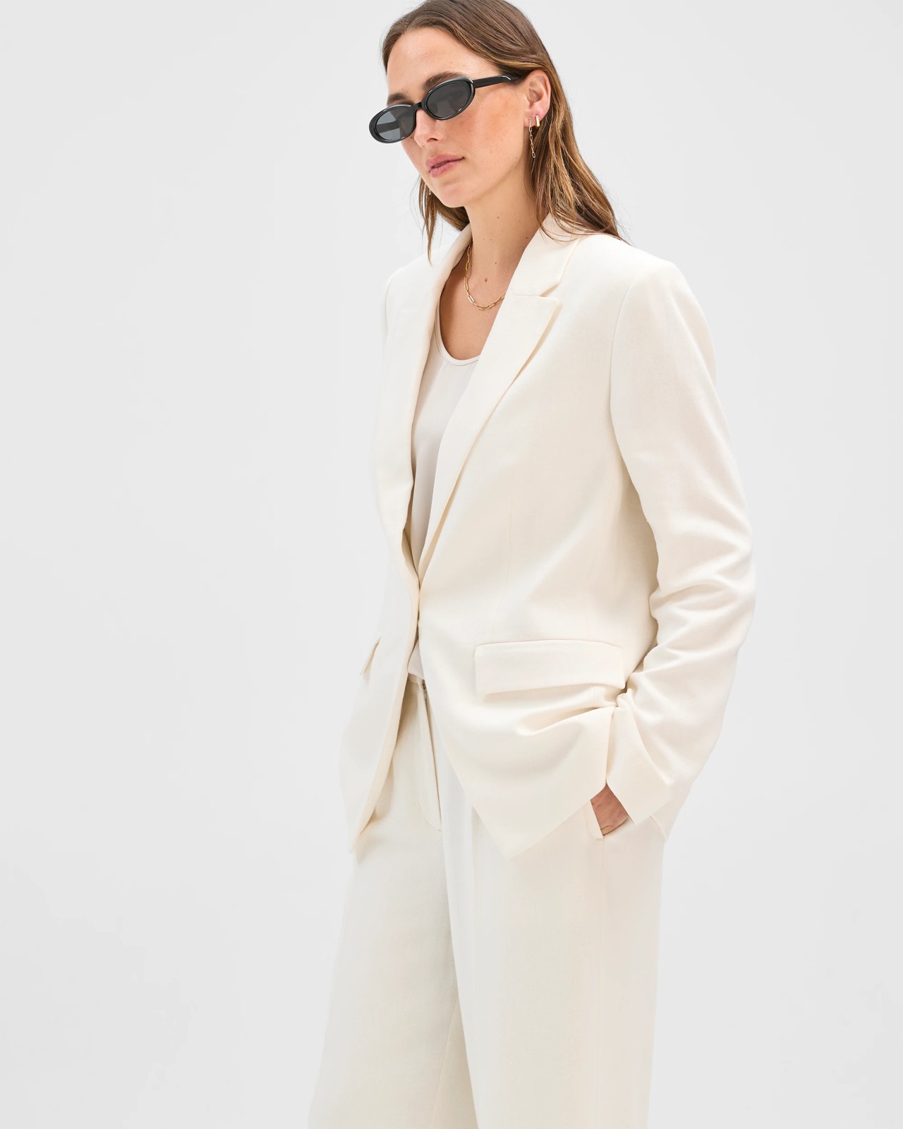 Preview Tailored Blazer  - Cloud Dancer 5 of 6