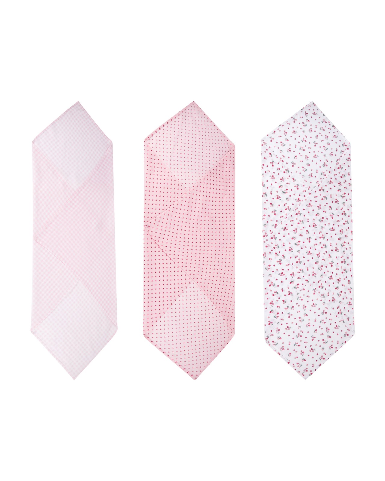 Anko 3 Pack Organic Cotton Muslin Wraps - Berry 2 of 5