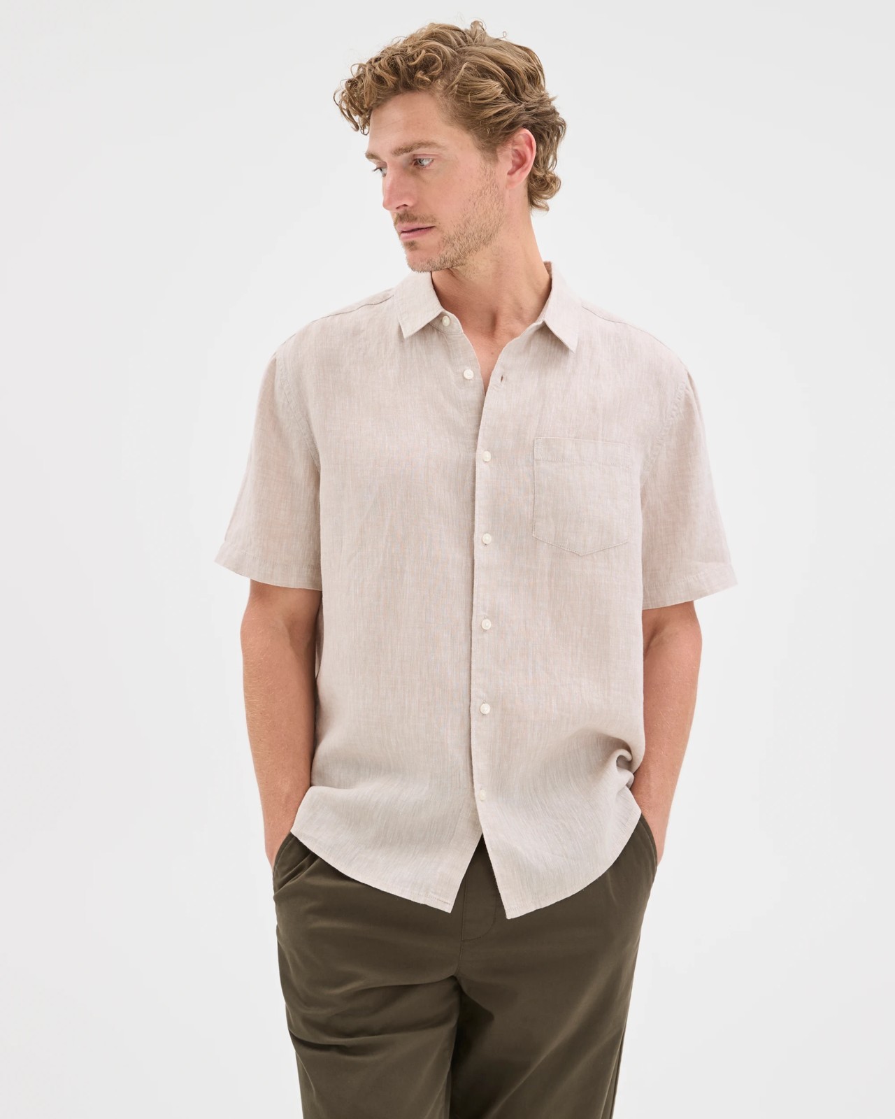 European Linen Short Sleeve Shirt 3 of 6