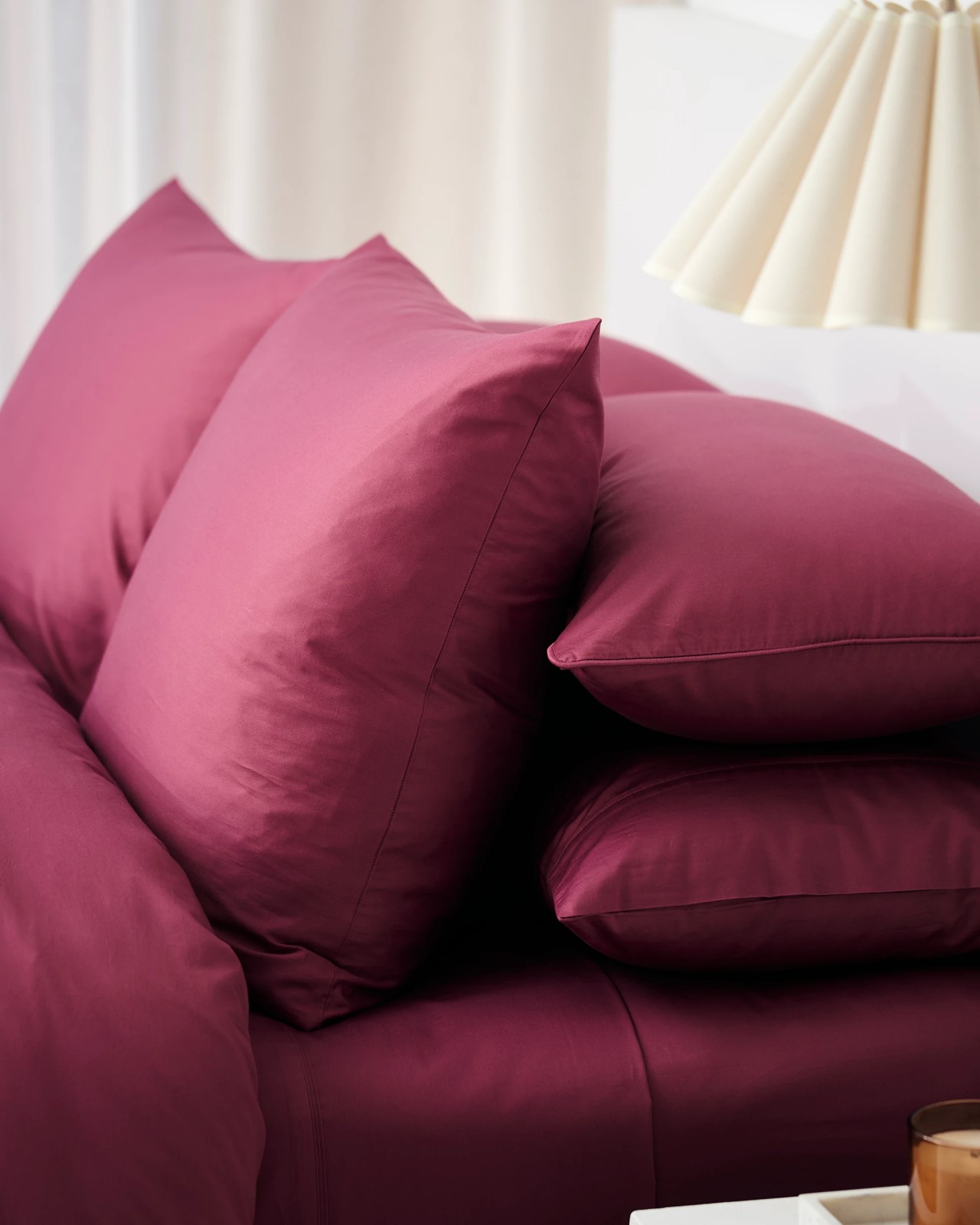 Eden Luxury Egyptian Cotton Quilt Cover Set - Vintage Rose 4 of 6