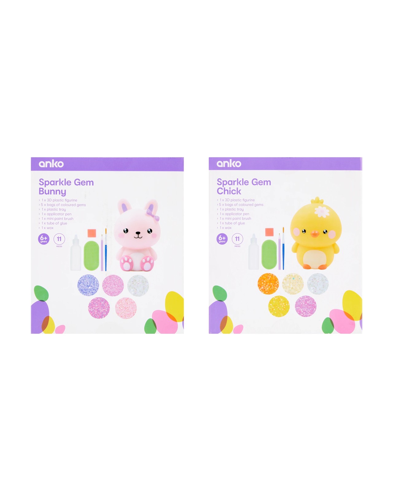 Anko 11 Piece Sparkle Gem Kit - Assorted 4 of 4