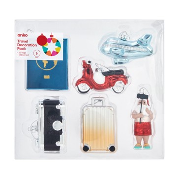 6 Pack Travel Decoration Pack - Anko