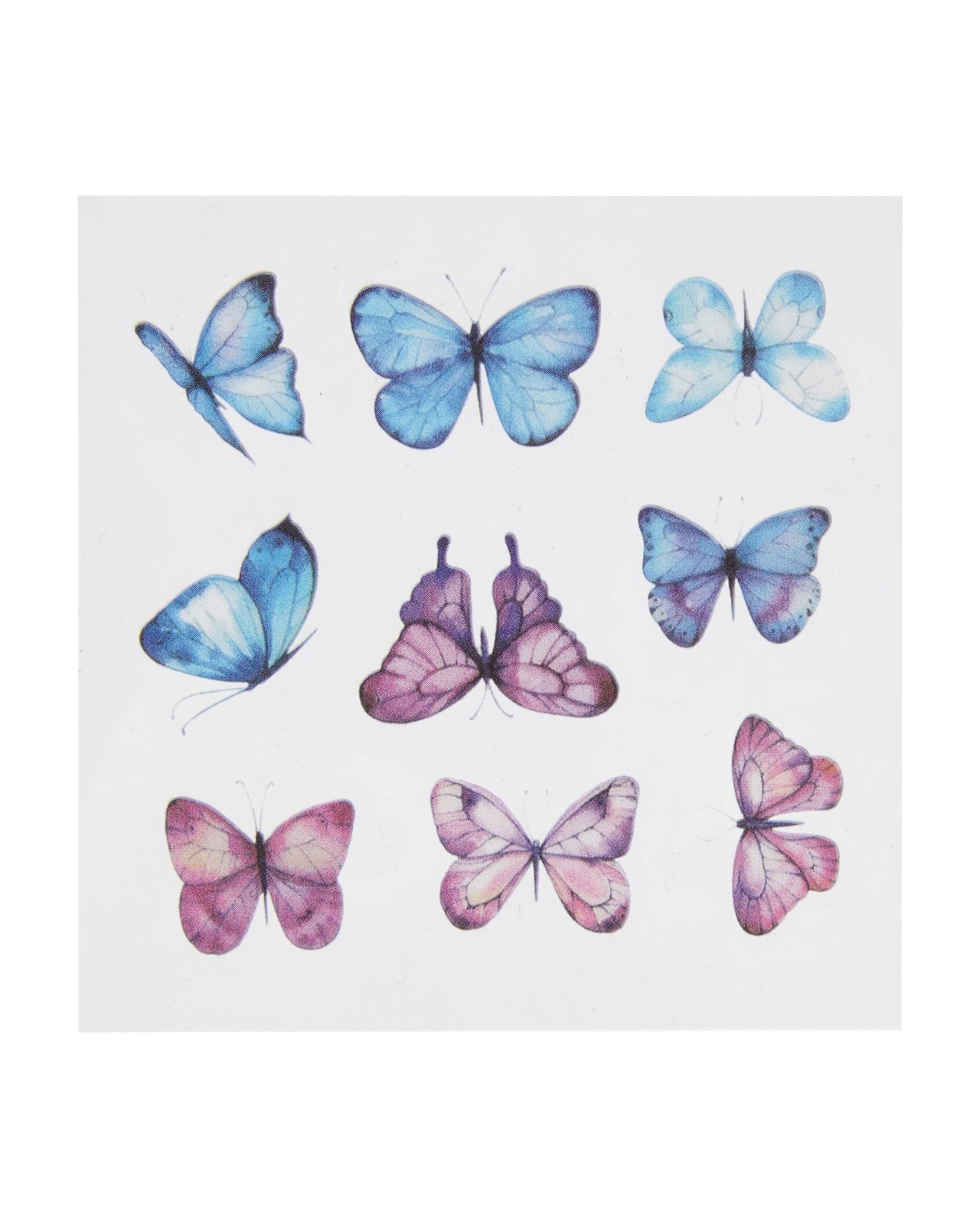 Anko 100 Piece Deco Sticker Set - Butterfly 3 of 4